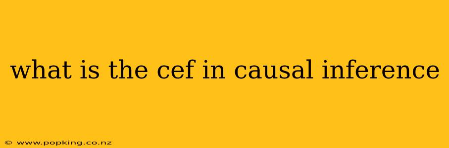 what is the cef in causal inference