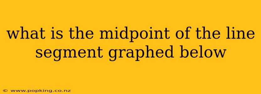 what is the midpoint of the line segment graphed below