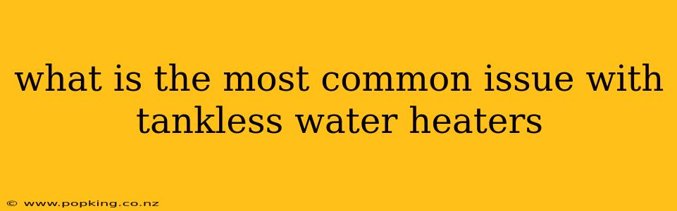 what is the most common issue with tankless water heaters