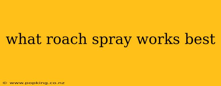 what roach spray works best