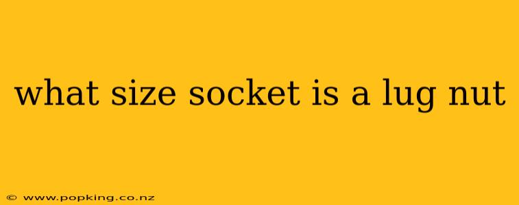 what size socket is a lug nut