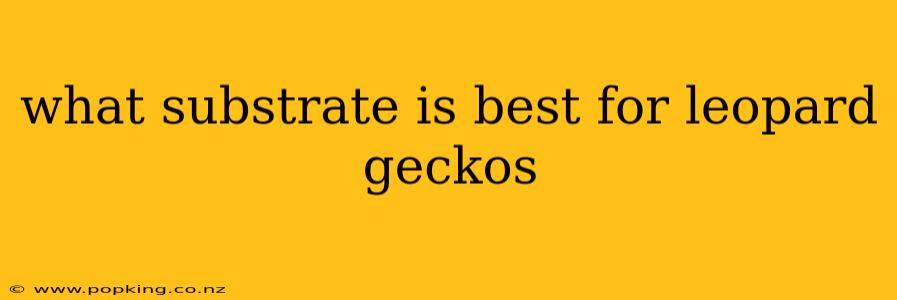 what substrate is best for leopard geckos