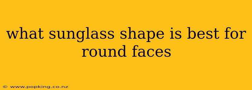 what sunglass shape is best for round faces