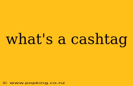 what's a cashtag