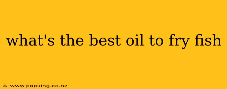 what's the best oil to fry fish
