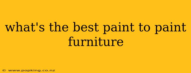 what's the best paint to paint furniture
