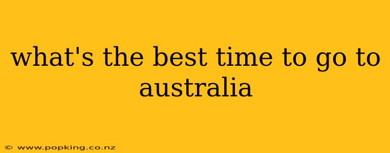 what's the best time to go to australia