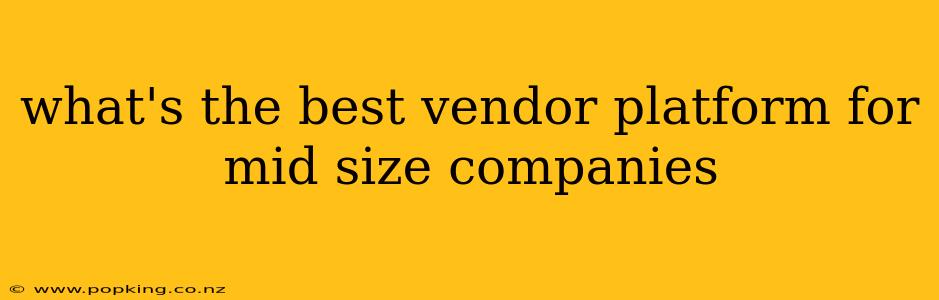 what's the best vendor platform for mid size companies