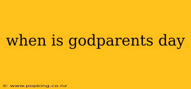 when is godparents day