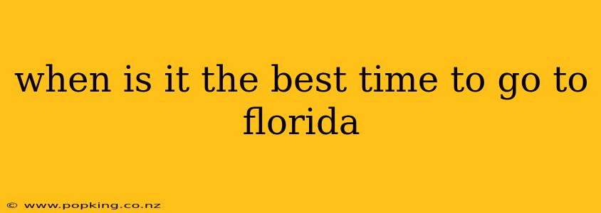 when is it the best time to go to florida