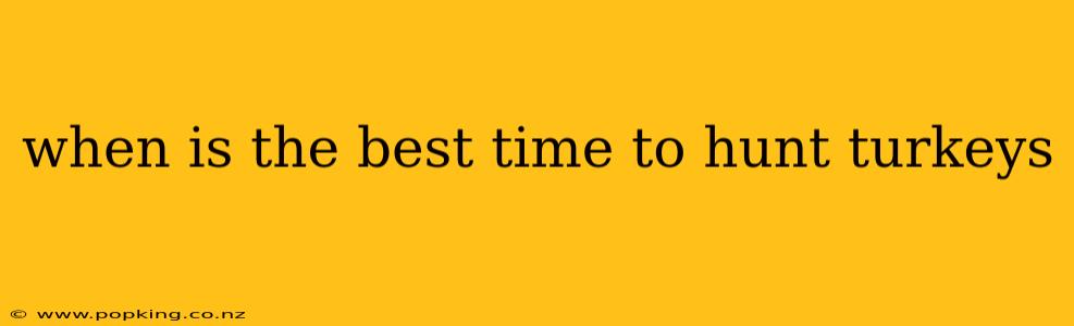 when is the best time to hunt turkeys