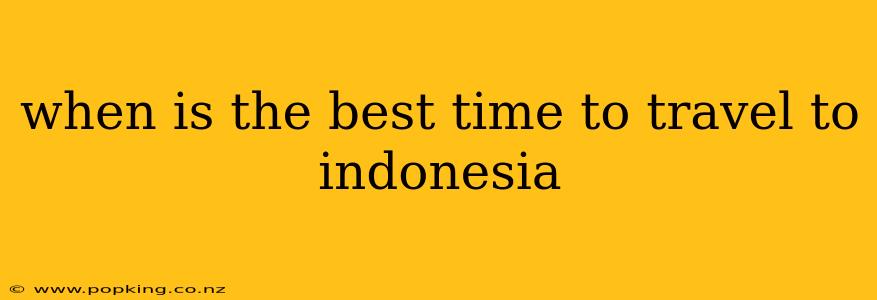 when is the best time to travel to indonesia