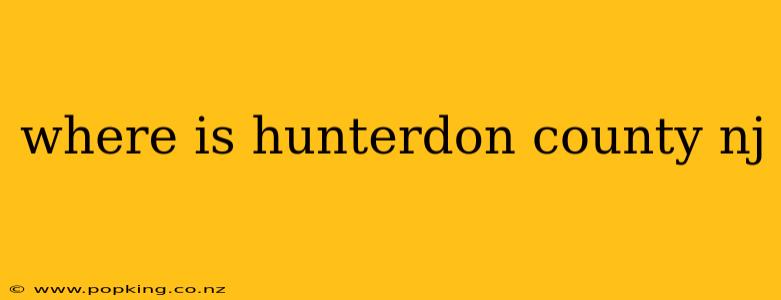 where is hunterdon county nj
