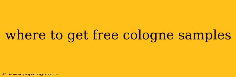 where to get free cologne samples