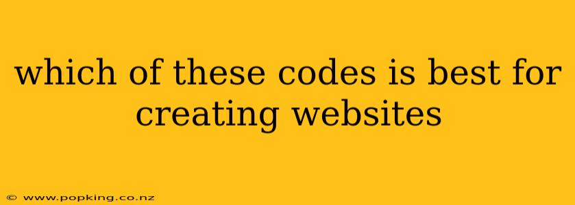 which of these codes is best for creating websites