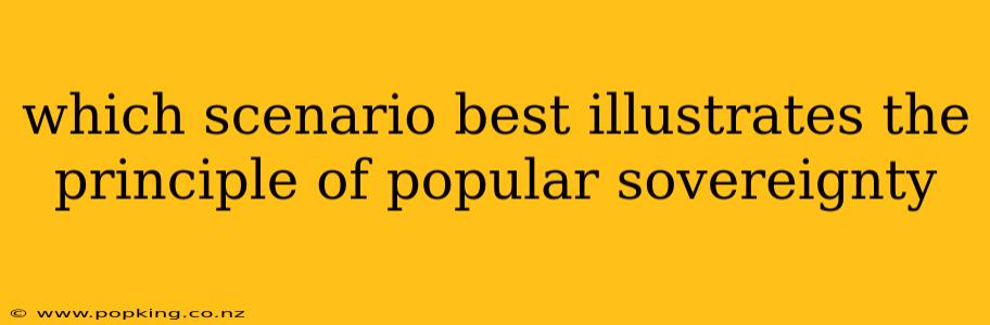 which scenario best illustrates the principle of popular sovereignty