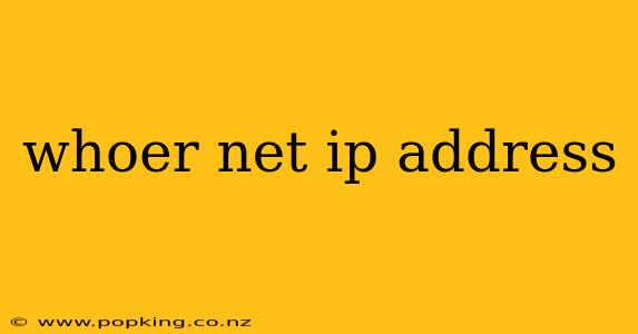 whoer net ip address