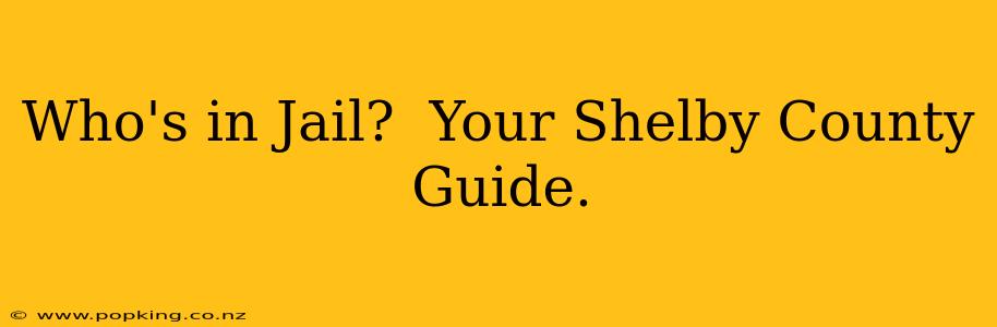 Who's in Jail?  Your Shelby County Guide.